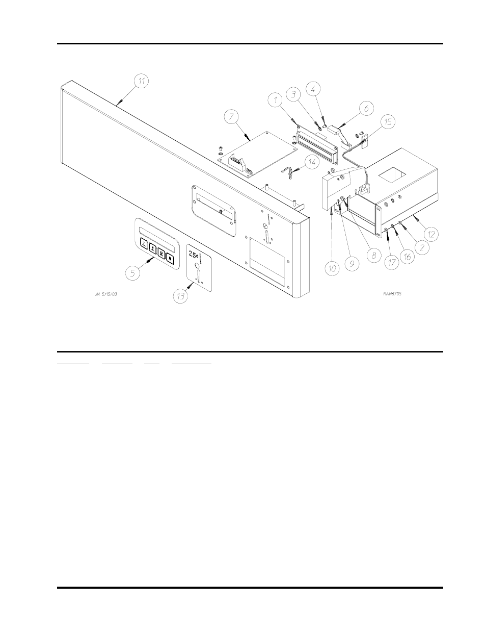 Phase 7 coin top panel assembly | American Dryer Corp. CG20 User Manual | Page 5 / 32