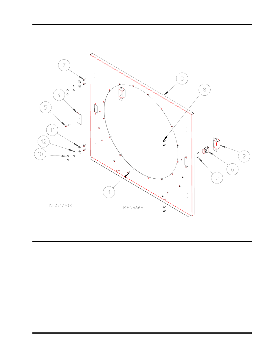 Middle front panel assembly | American Dryer Corp. CG20 User Manual | Page 9 / 32