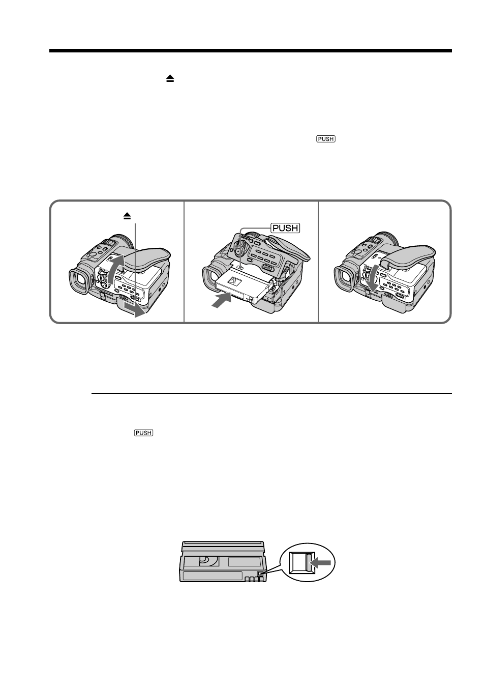 Step 2 inserting a cassette | Sony DCR-PC100 User Manual | Page 14 / 140