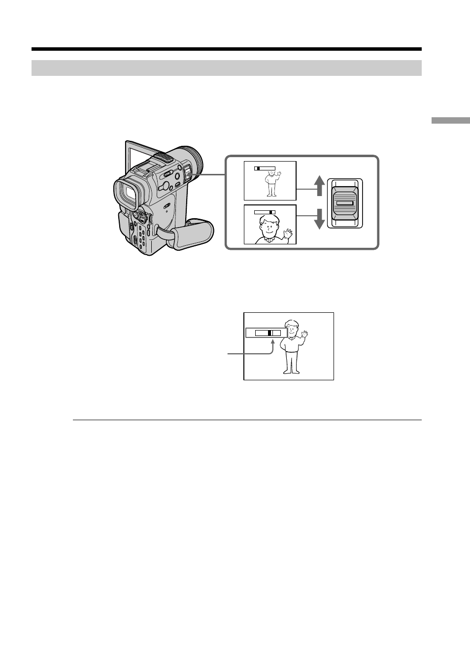 Using the zoom feature, Recording a picture | Sony DCR-PC100 User Manual | Page 19 / 140