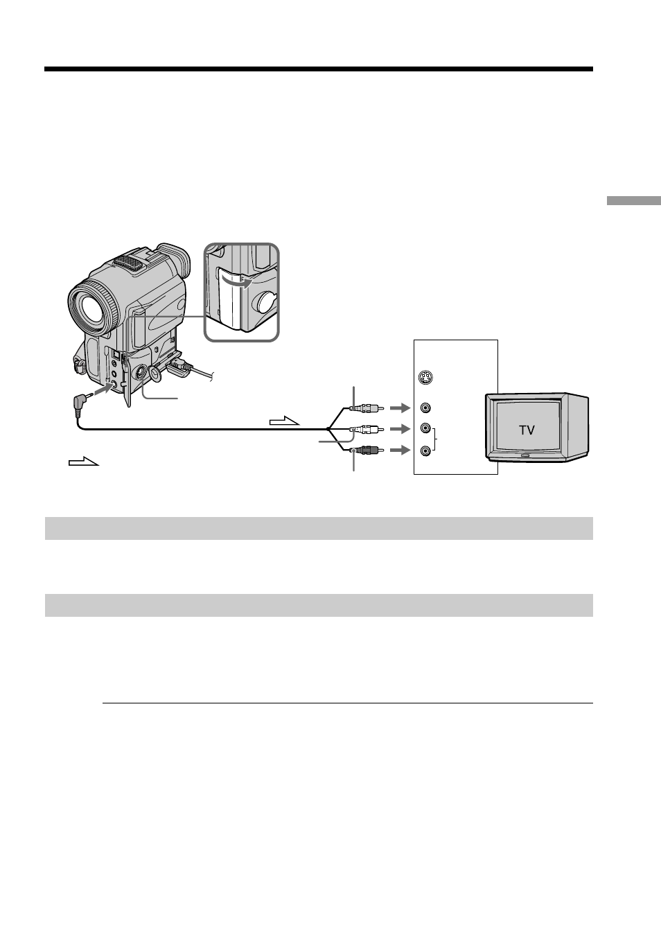 Viewing the recording on tv | Sony DCR-PC100 User Manual | Page 29 / 140