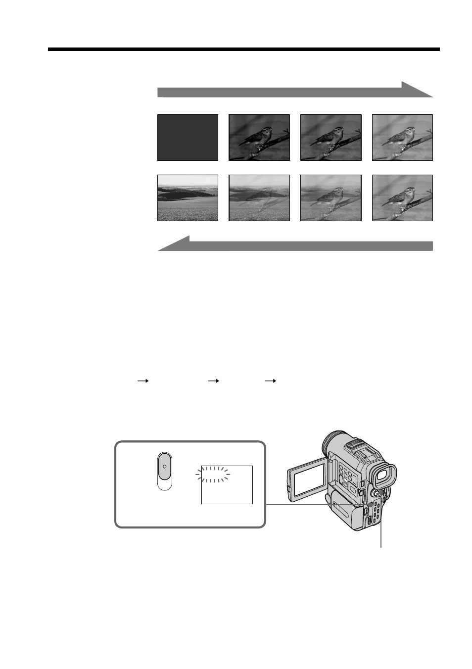 Using the fader function | Sony DCR-PC100 User Manual | Page 36 / 140