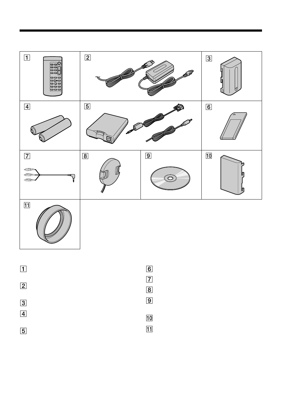 Checking supplied accessories | Sony DCR-PC100 User Manual | Page 5 / 140