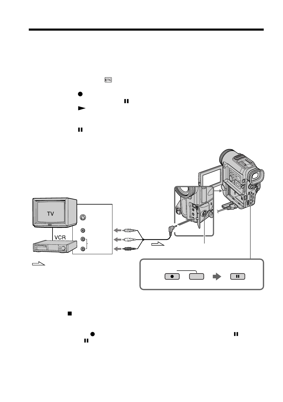 Recording video or tv programs | Sony DCR-PC100 User Manual | Page 58 / 140