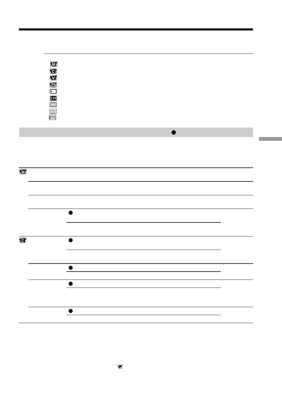 Changing the menu settings, Selecting the mode setting of each item | Sony DCR-PC100 User Manual | Page 77 / 140