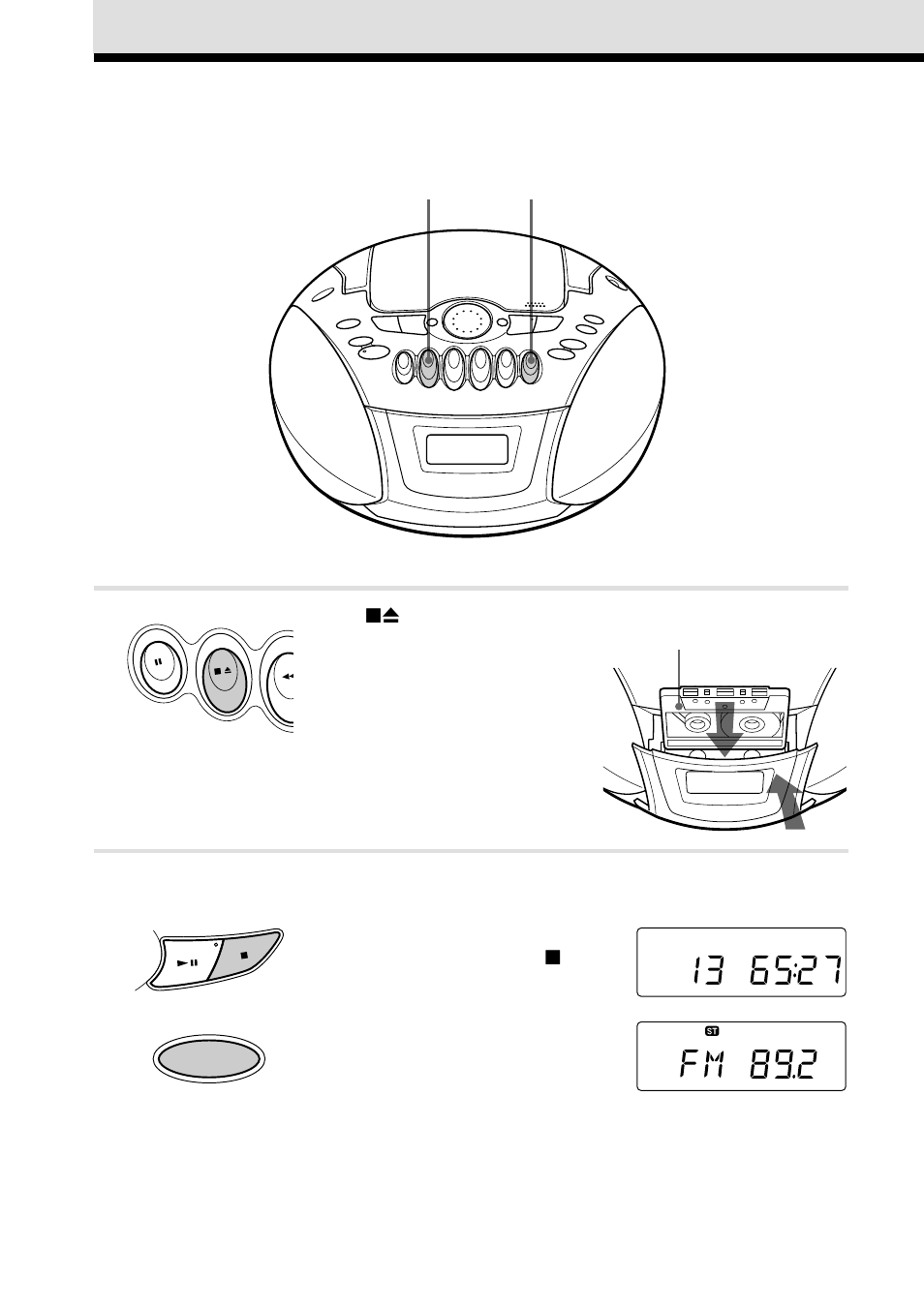 Recording on a tape | Sony CFD E75 User Manual | Page 10 / 32