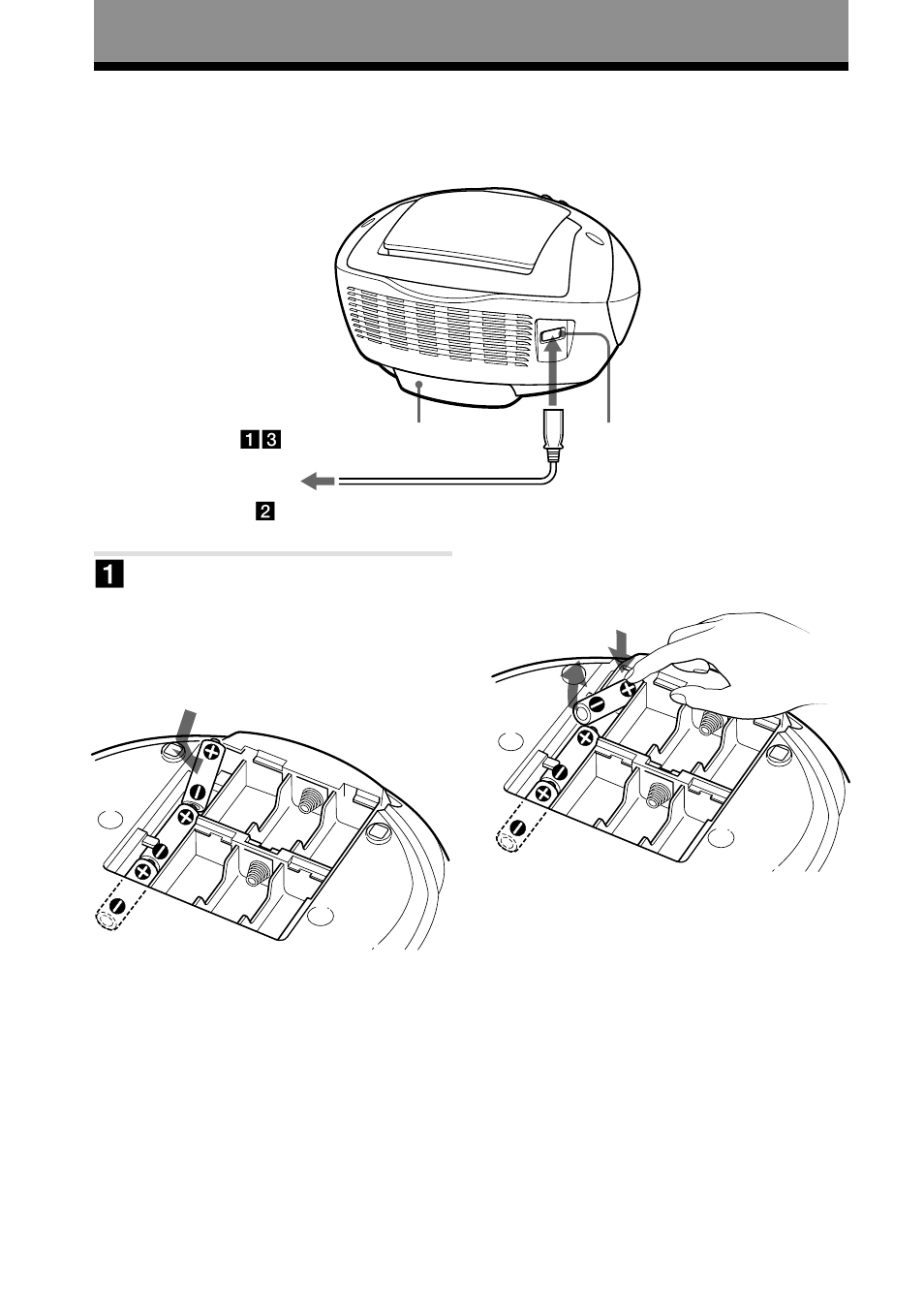 Setting up, Choosing the power sources, 24 setting up | Sony CFD E75 User Manual | Page 24 / 32