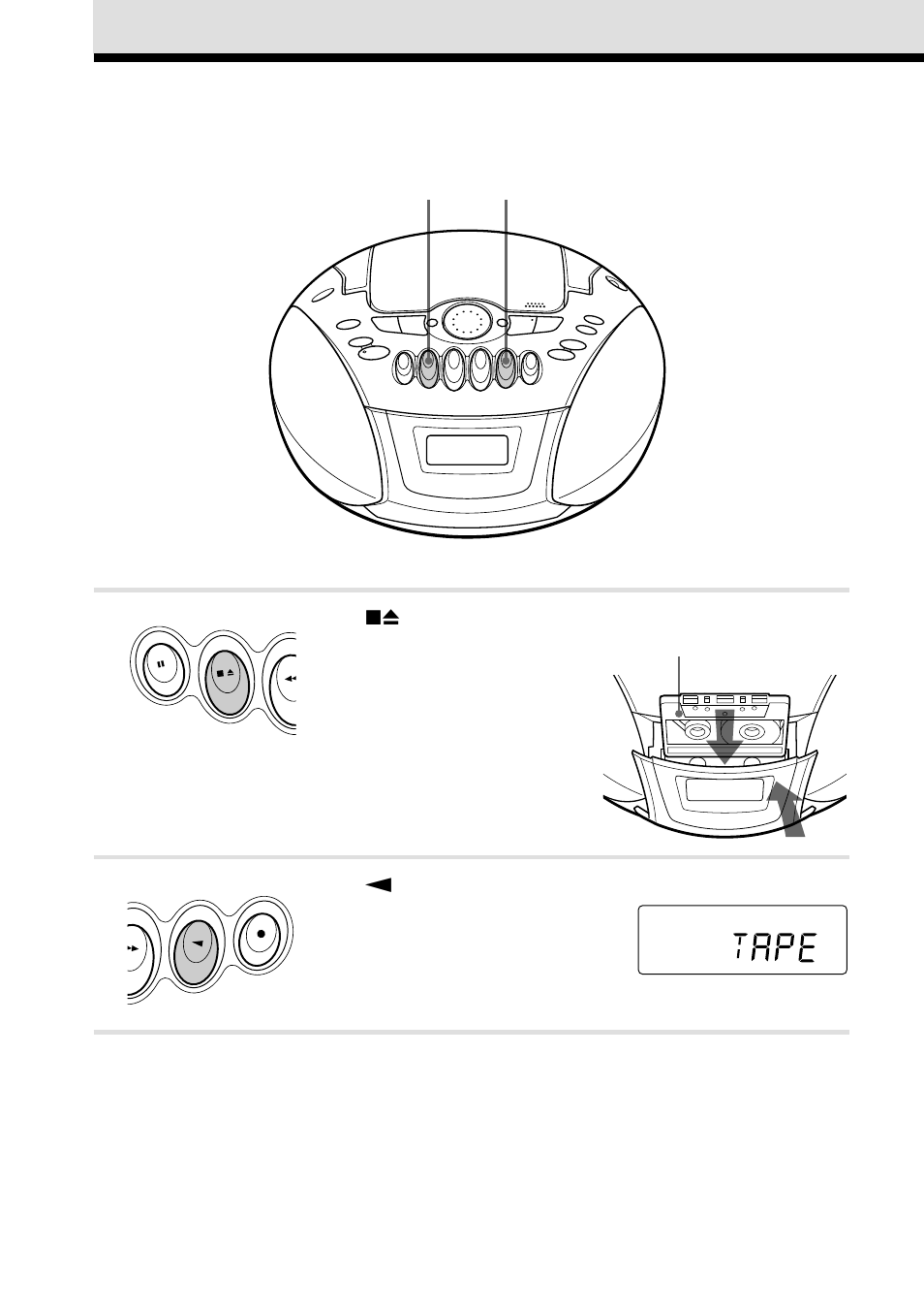 Playing a tape | Sony CFD E75 User Manual | Page 8 / 32