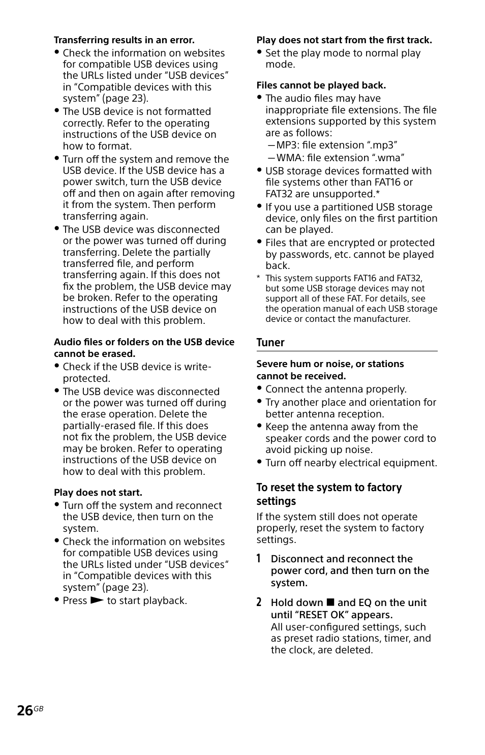 Sony MHC-EC619IP User Manual | Page 26 / 64