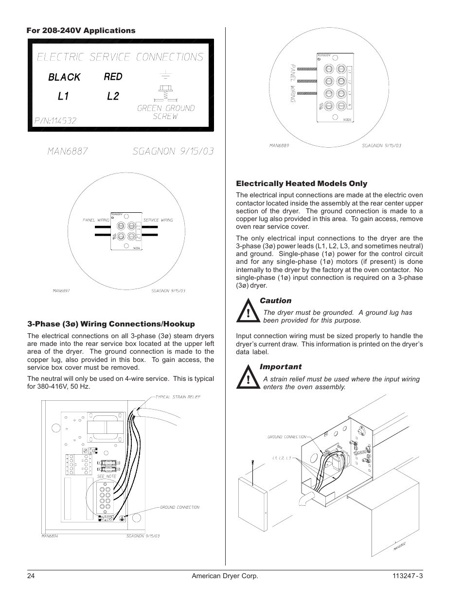 American Dryer Corp. ADH-170 User Manual | Page 24 / 36