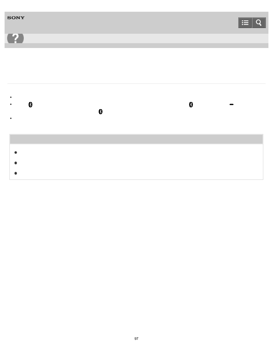 Unable to pair the speaker with a bluetooth device, Help guide | Sony SRS-X5 User Manual | Page 97 / 101