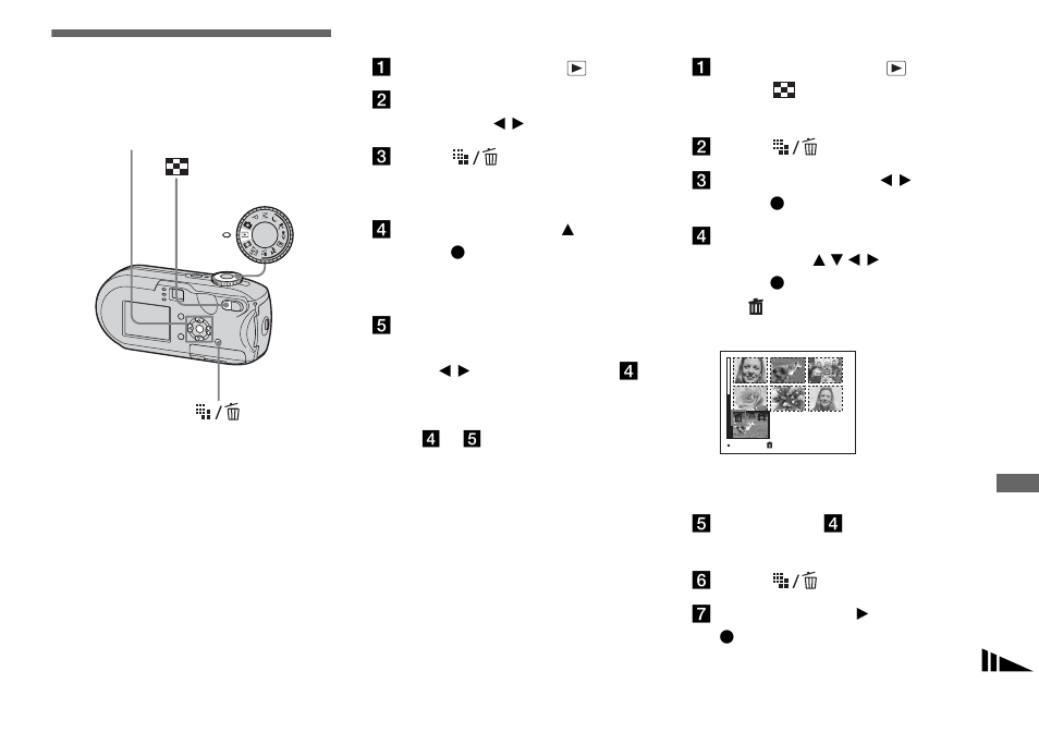 Deleting movies, On the single screen, On the index screen | Sony DSC-P93A User Manual | Page 81 / 132