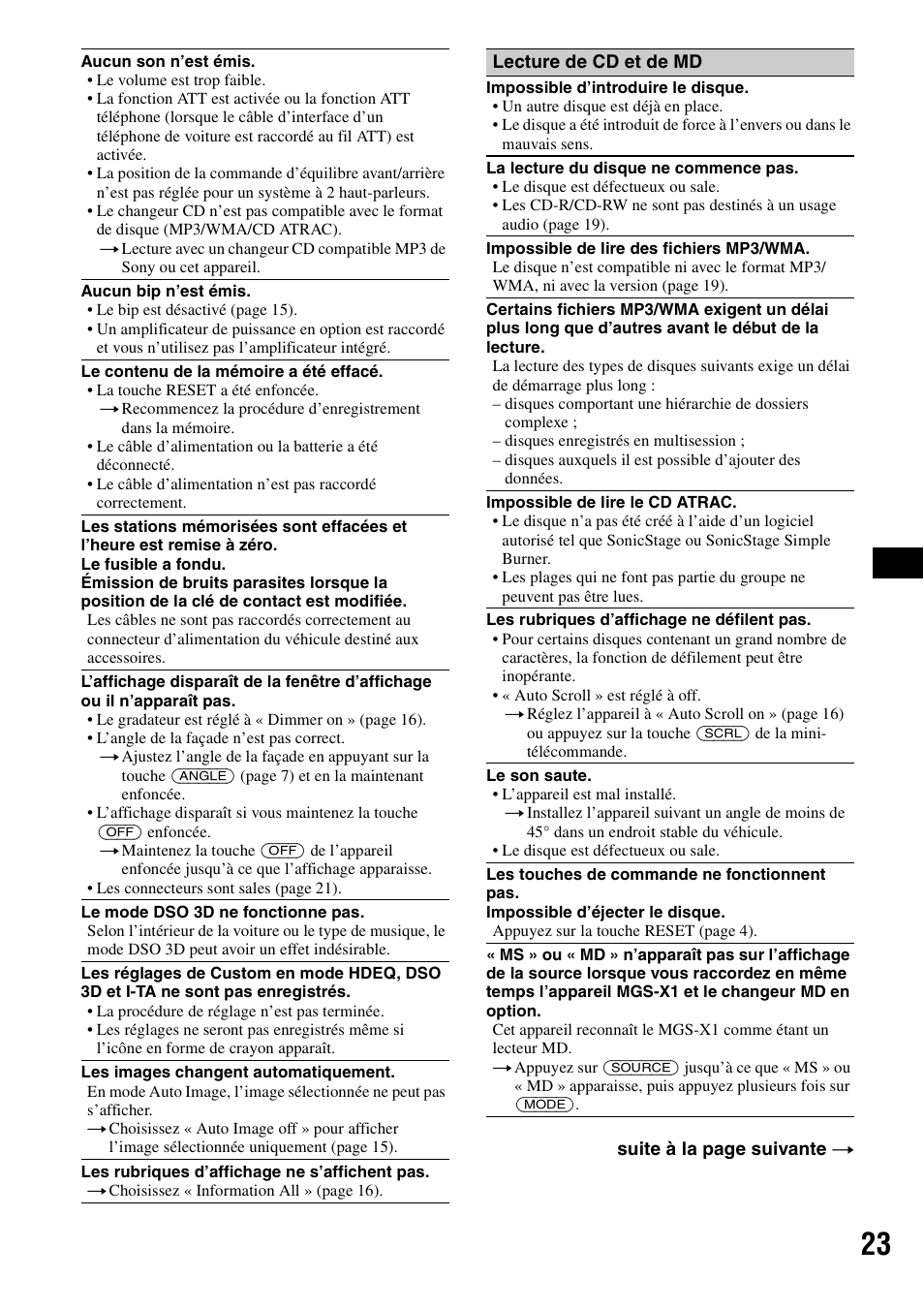 Sony CDX-GT805DX User Manual | Page 45 / 72