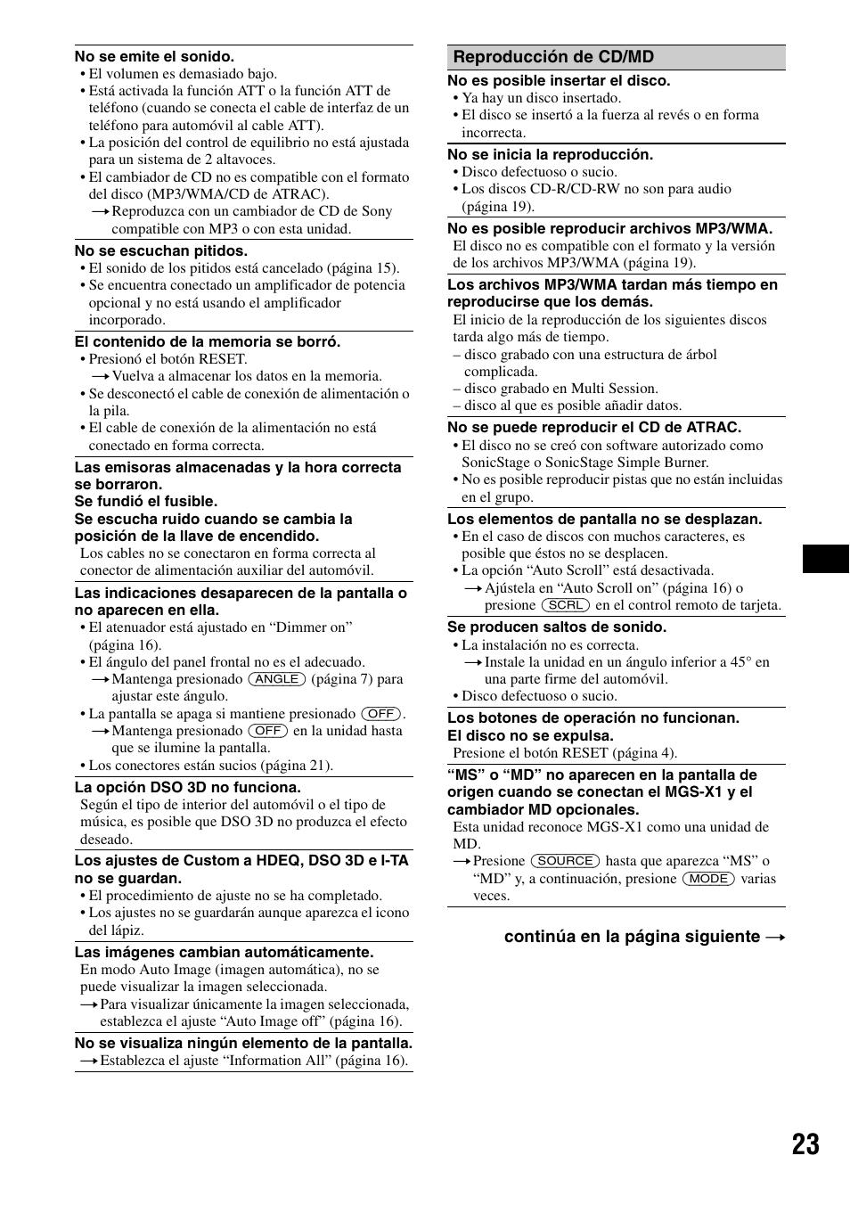 Sony CDX-GT805DX User Manual | Page 69 / 72