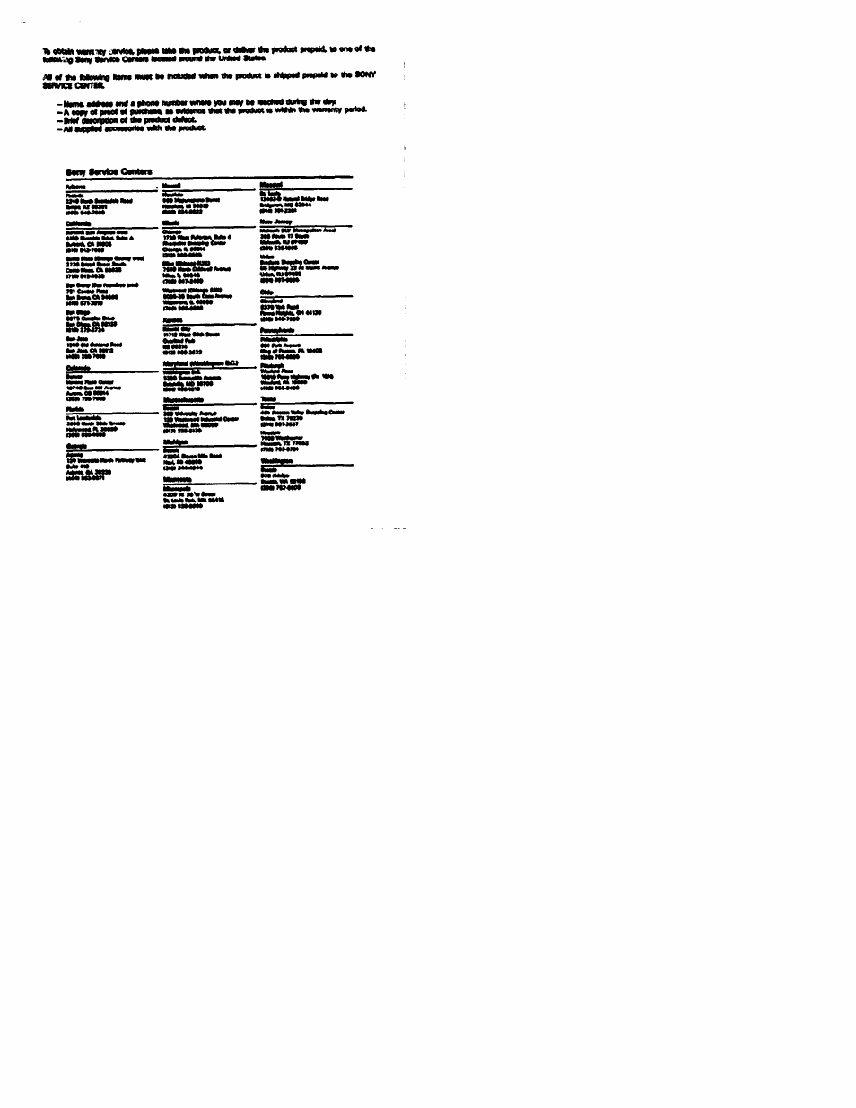 Arg*«—ggn. wfssr »a | Sony RM-V10A User Manual | Page 16 / 16