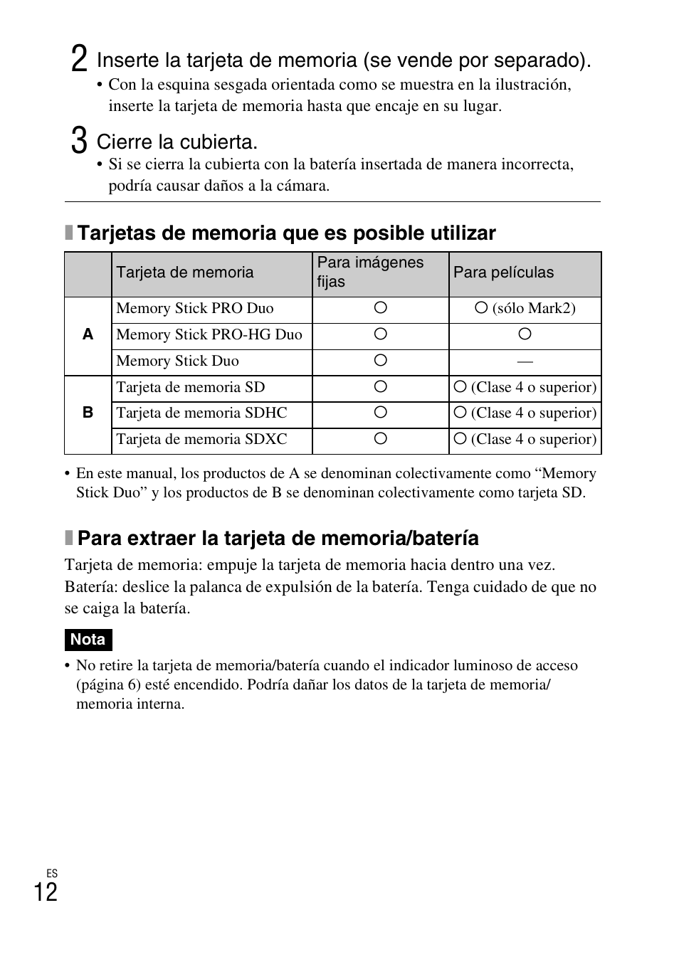 Cierre la cubierta | Sony DSC-TX100V User Manual | Page 40 / 56