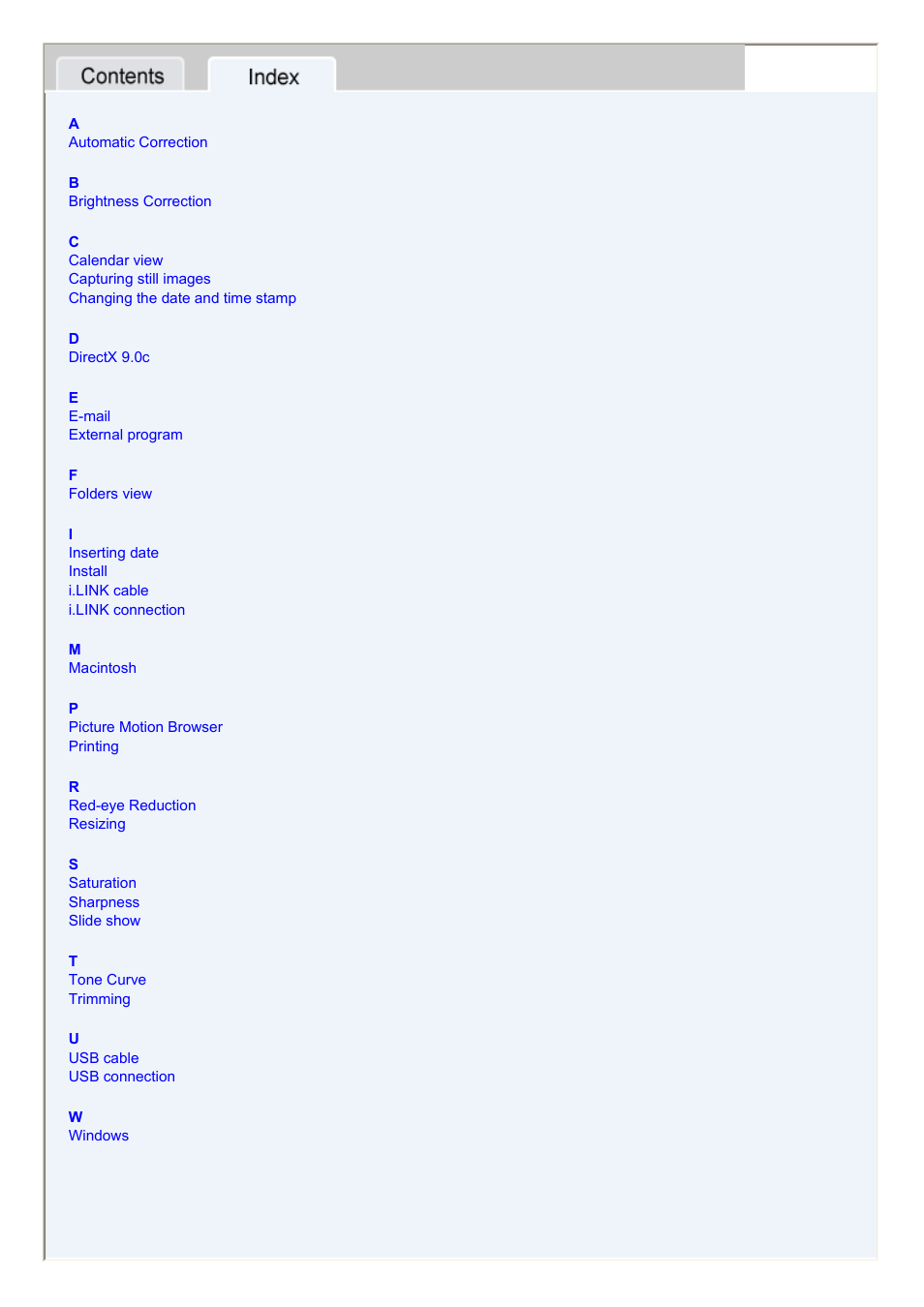 Index | Sony HDR-HC7 User Manual | Page 34 / 34