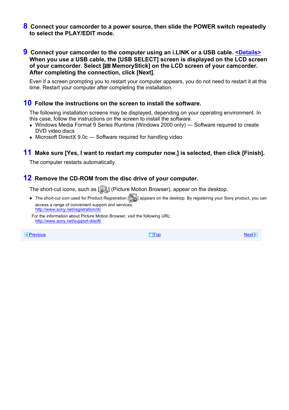 Sony HDR-HC7 User Manual | Page 7 / 34