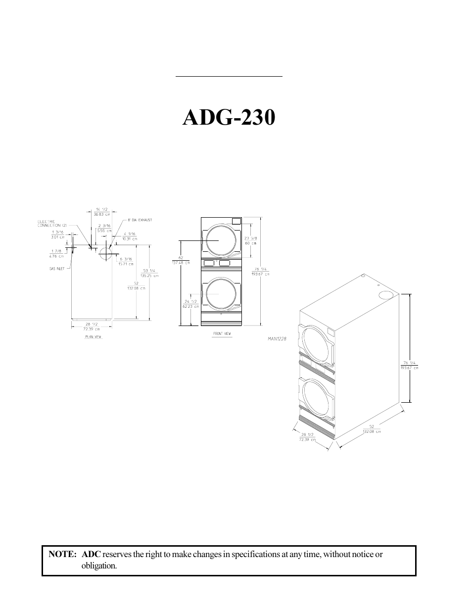 Adg-230 | American Dryer Corp. AD-230 User Manual | Page 10 / 48