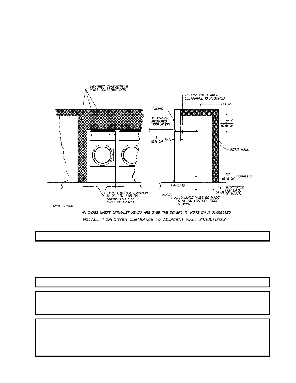 C. dryer enclosure requirements | American Dryer Corp. Phase 7 OPL with S.A.F.E. Gas DSI AD-78 IV User Manual | Page 17 / 55