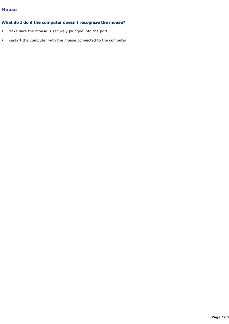 Mouse | Sony PCG-TR2A User Manual | Page 163 / 202