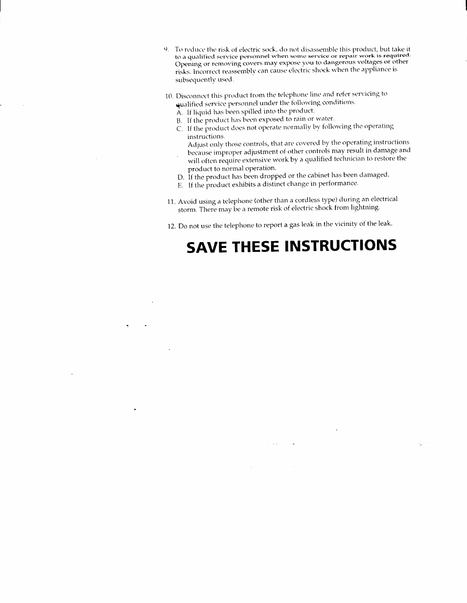 Save these instructions | Sony IT-B7 User Manual | Page 4 / 23