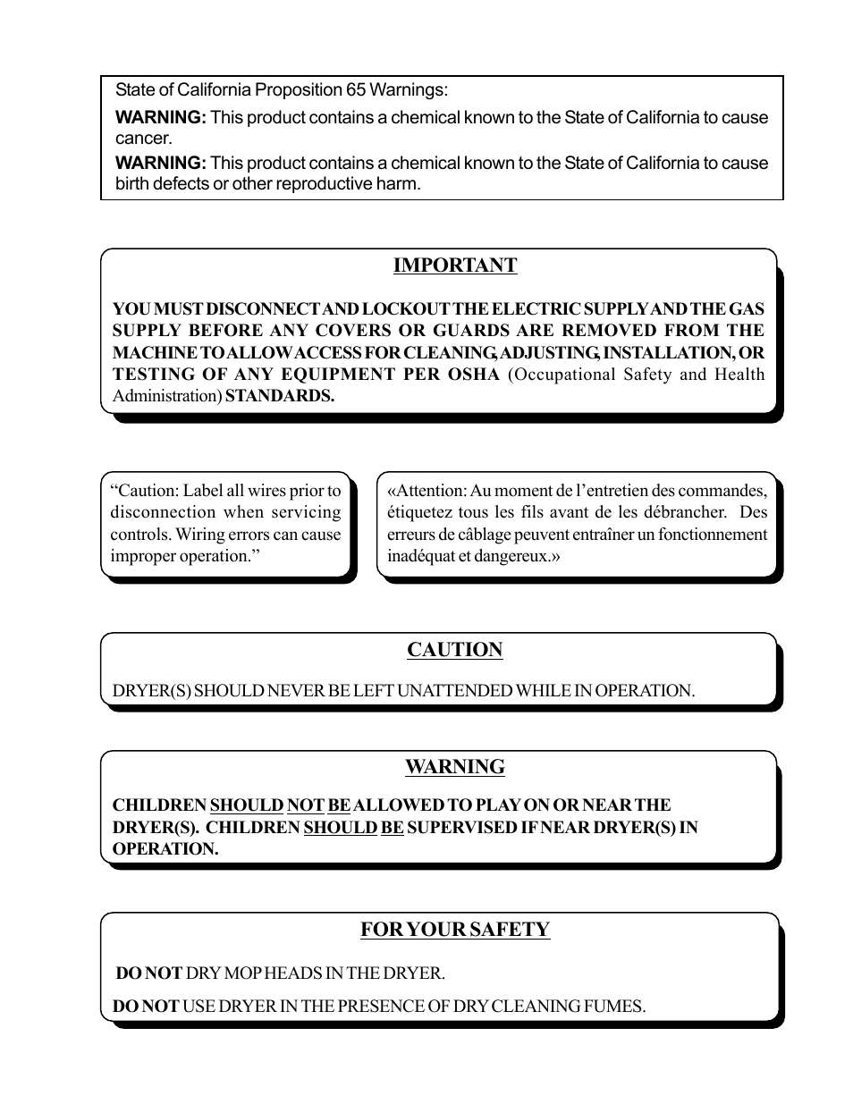 American Dryer Corp. MDG50MNV User Manual | Page 3 / 48