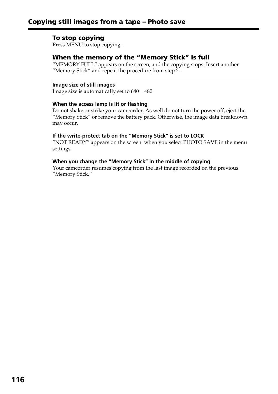 Sony DCR-TRV830 User Manual | Page 116 / 168