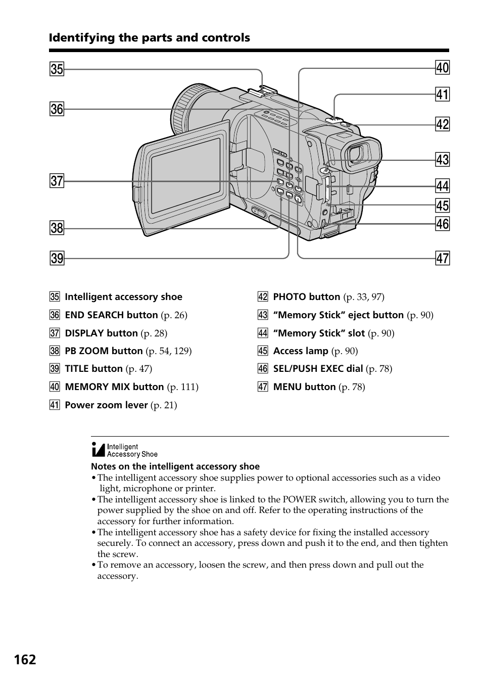 Ek eg eh rh rd ra rg rf el rs r; ej rj | Sony DCR-TRV830 User Manual | Page 162 / 168