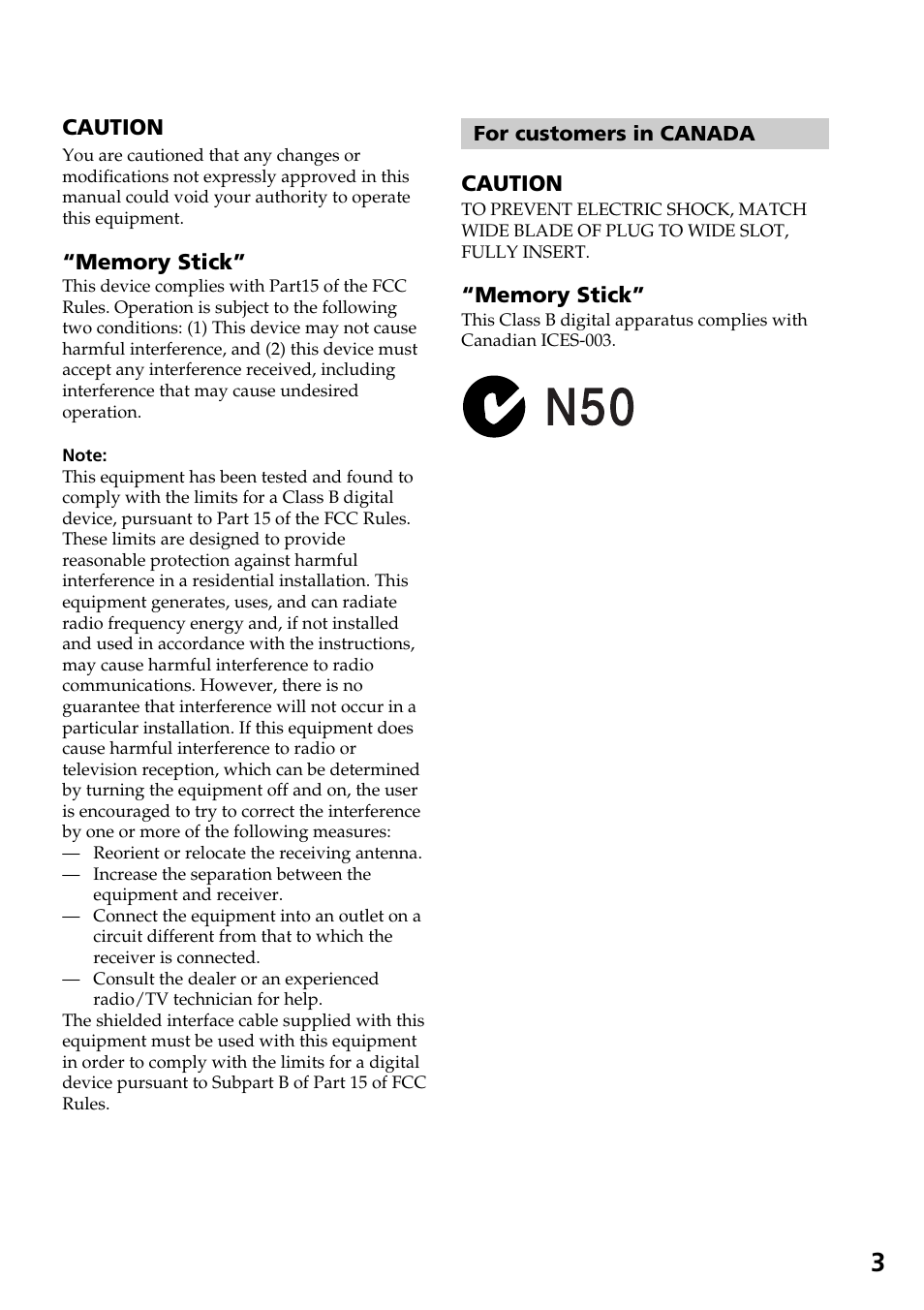 Sony DCR-TRV830 User Manual | Page 3 / 168