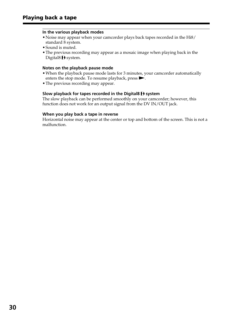Sony DCR-TRV830 User Manual | Page 30 / 168