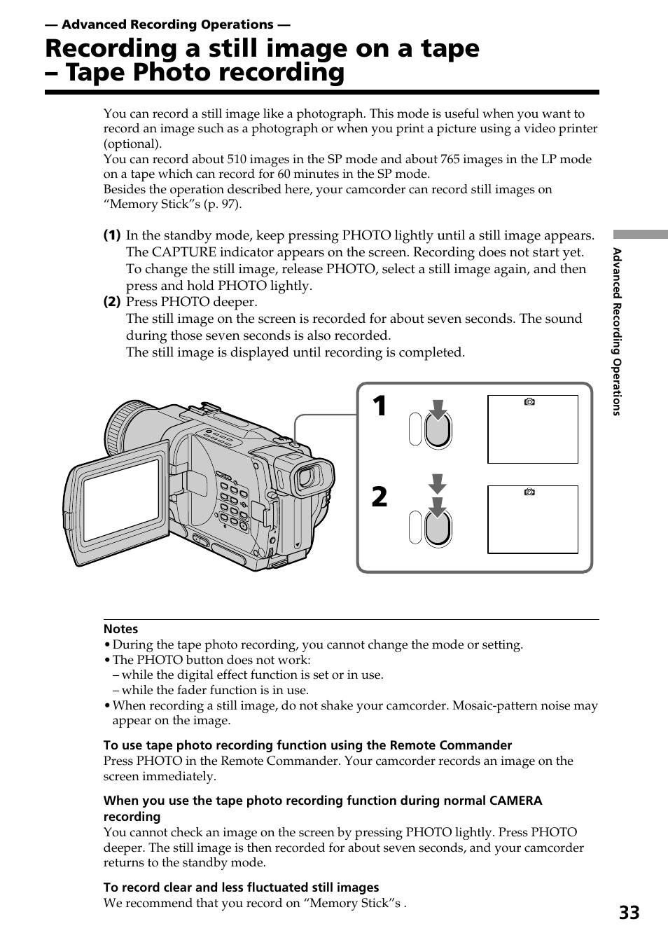 Sony DCR-TRV830 User Manual | Page 33 / 168
