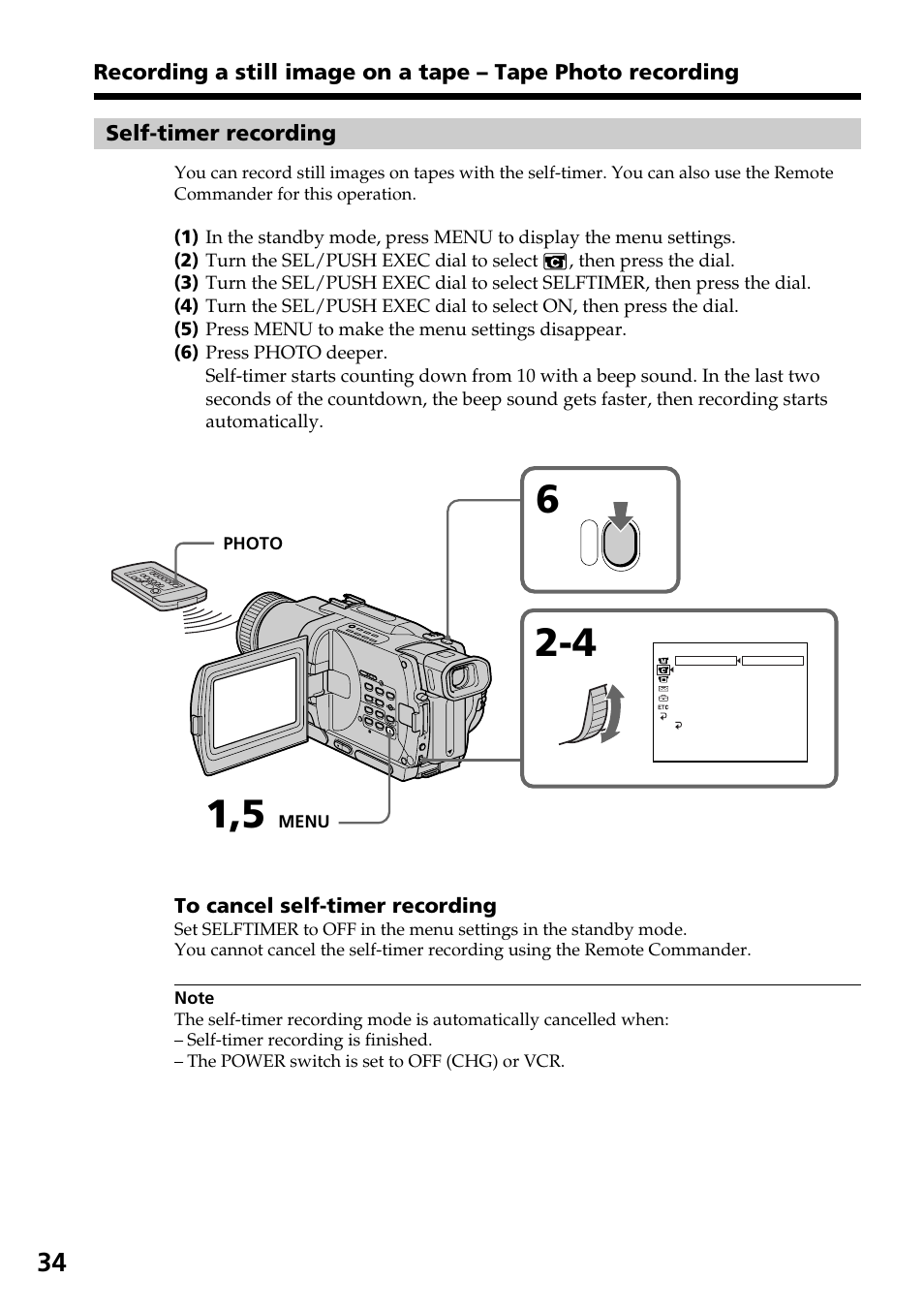 Sony DCR-TRV830 User Manual | Page 34 / 168