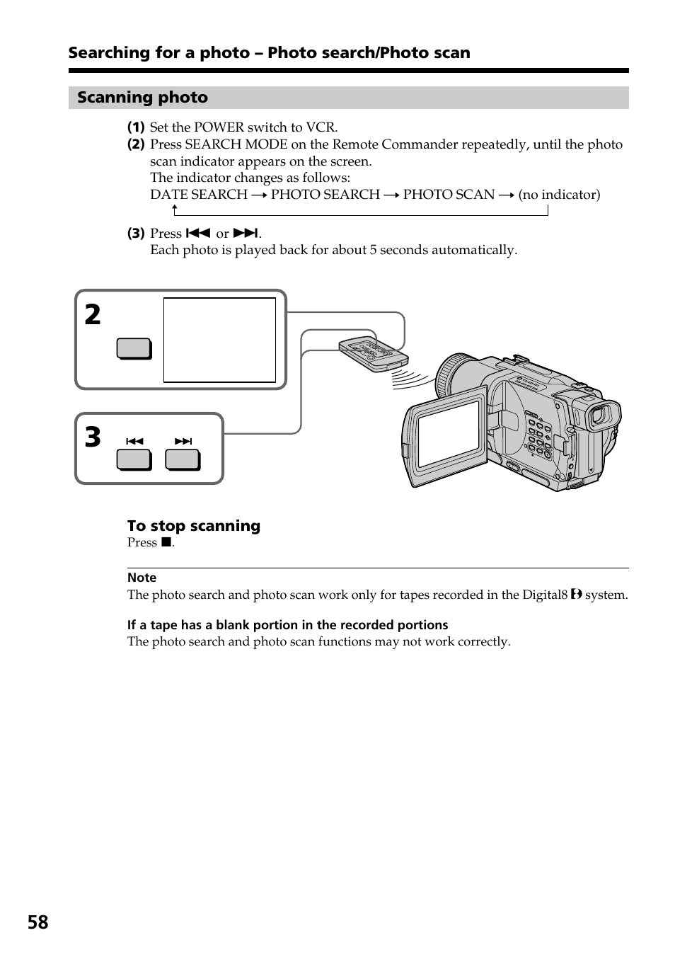Sony DCR-TRV830 User Manual | Page 58 / 168