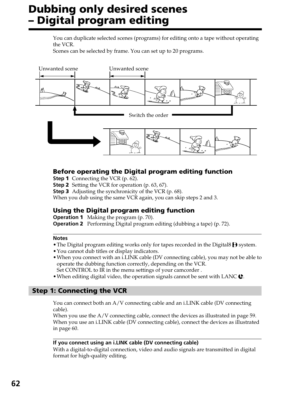 Sony DCR-TRV830 User Manual | Page 62 / 168