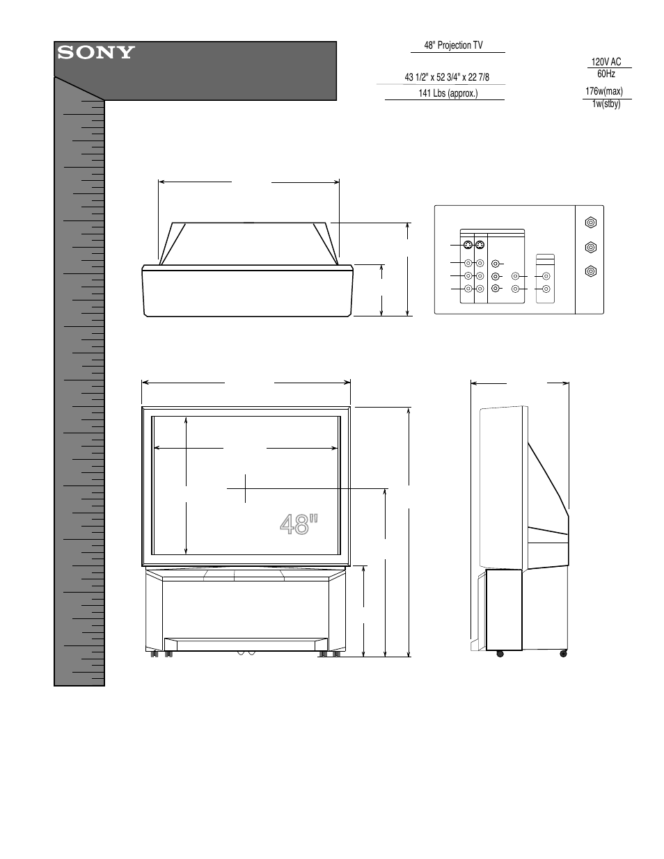 Sony KP-48V90 User Manual | 1 page