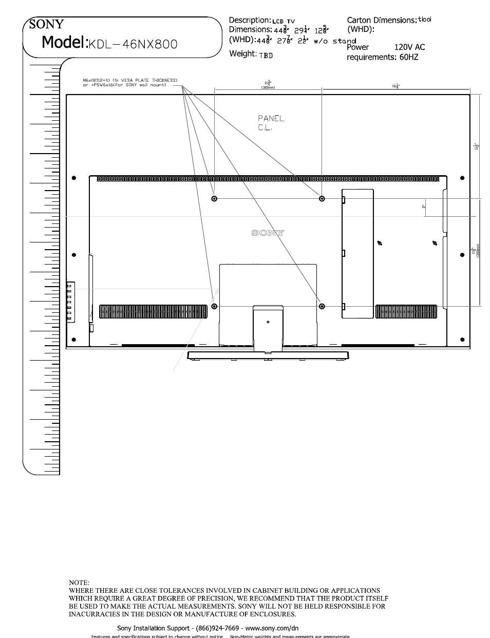 Sony KDL-46NX800 User Manual | Page 2 / 2