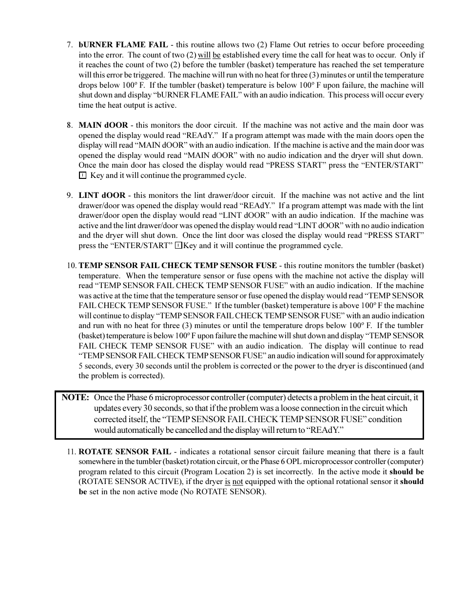American Dryer Corp. Phase 6 Microprocessor Controls ML-190HS User Manual | Page 47 / 63