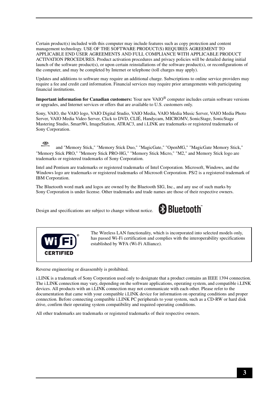 Sony VGN-UX490N User Manual | Page 3 / 20