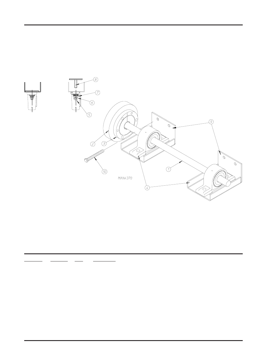 Idler shaft assembly | American Dryer Corp. MLG-96 User Manual | Page 16 / 30