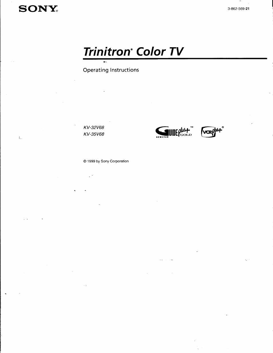 Sony KV-32V68 User Manual | 45 pages