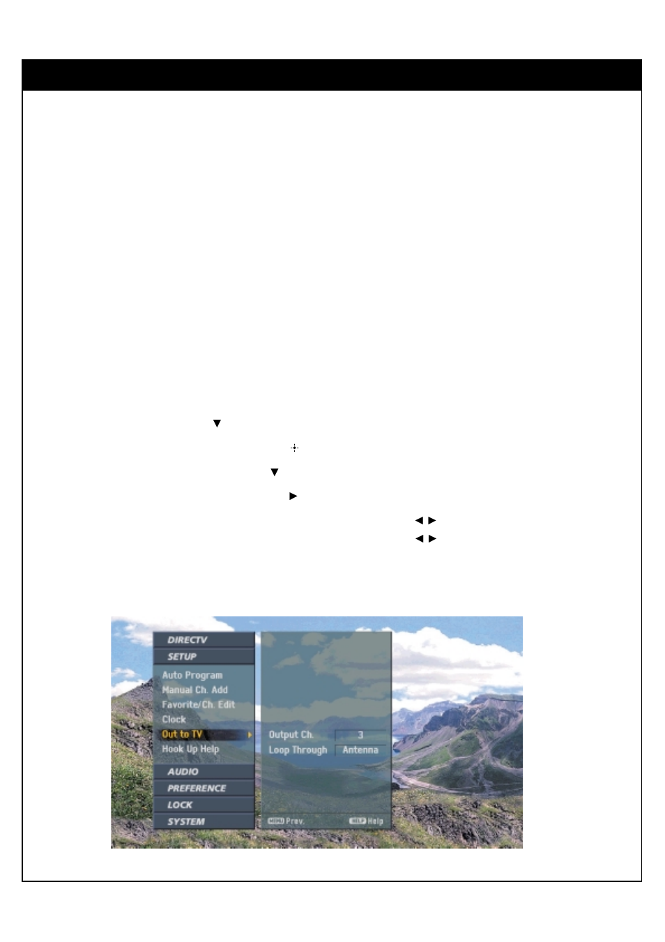 10. setting default signal out | Sony SAT-HD300 User Manual | Page 83 / 126