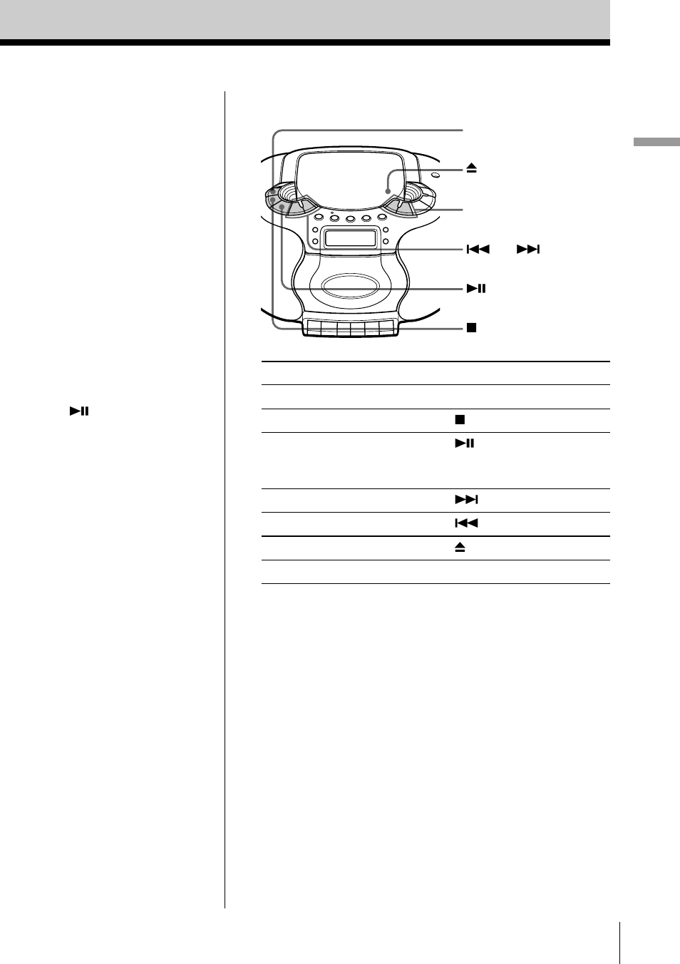 Basic operations 5 | Sony CFD-E55 User Manual | Page 5 / 36