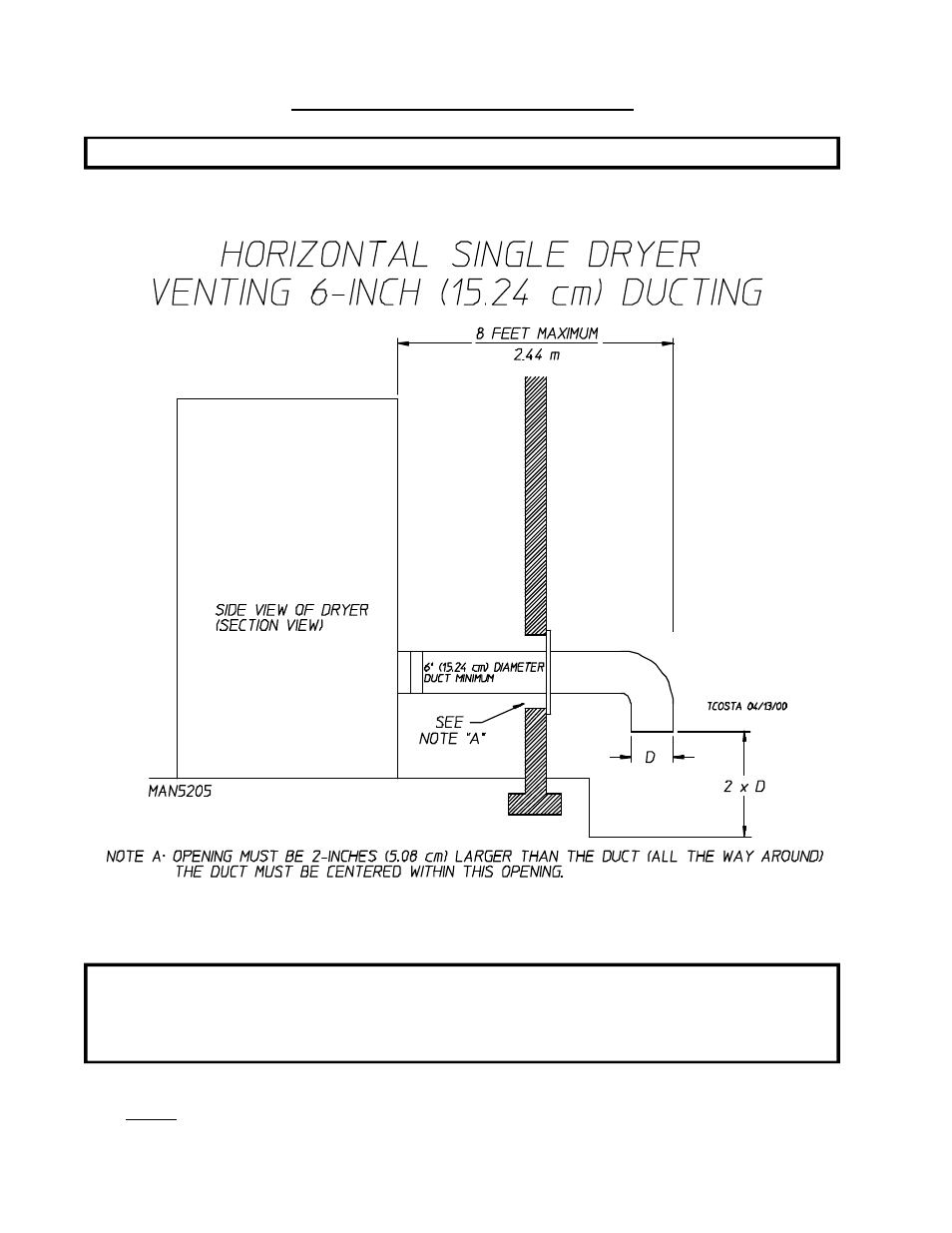 Single dryer venting | American Dryer Corp. AD-27 User Manual | Page 16 / 56