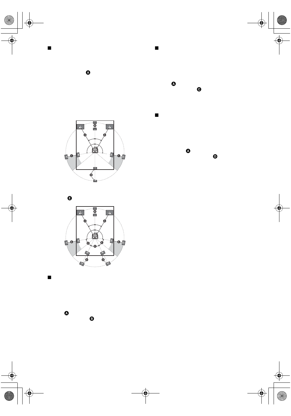 When placing only one surround back speaker | Sony STR-DE898 User Manual | Page 20 / 64