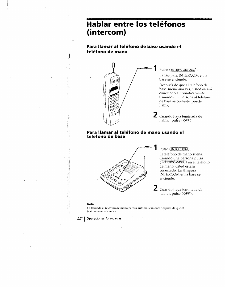 Hablar entre ios teléfonos (intercom) | Sony SPP-M920 User Manual | Page 57 / 72