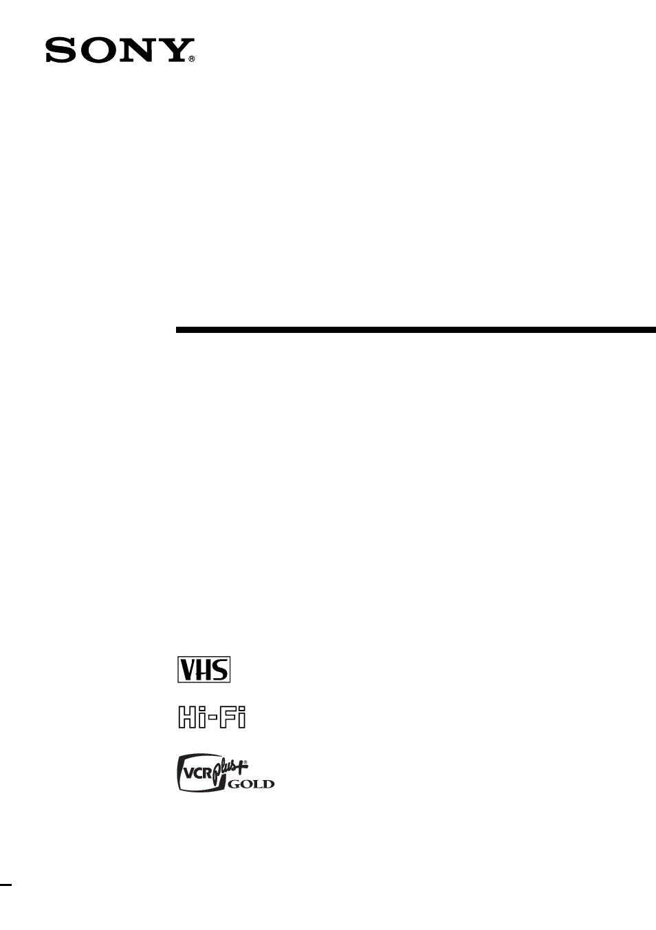 Sony SLV-M91HF User Manual | 68 pages