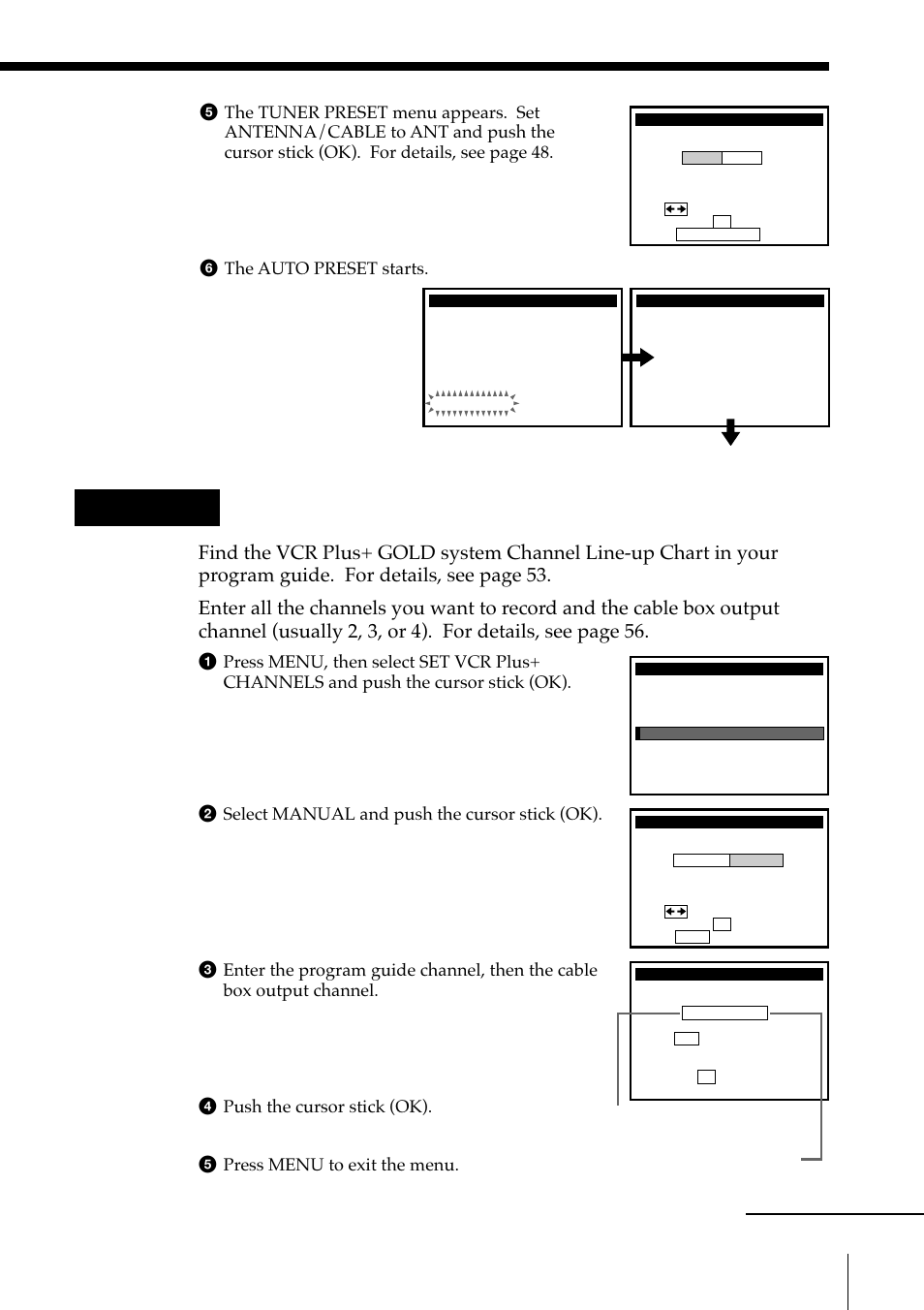 Hookup 4: the vcr plus+ gold system channel setup, Normal display, Continued | Sony SLV-M91HF User Manual | Page 25 / 68
