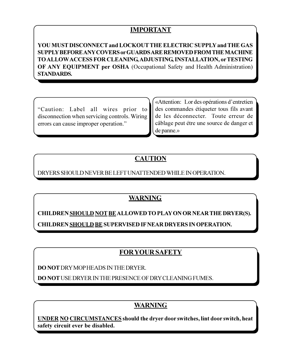 American Dryer Corp. AD-310 Phase 7 Tilting User Manual | Page 3 / 75