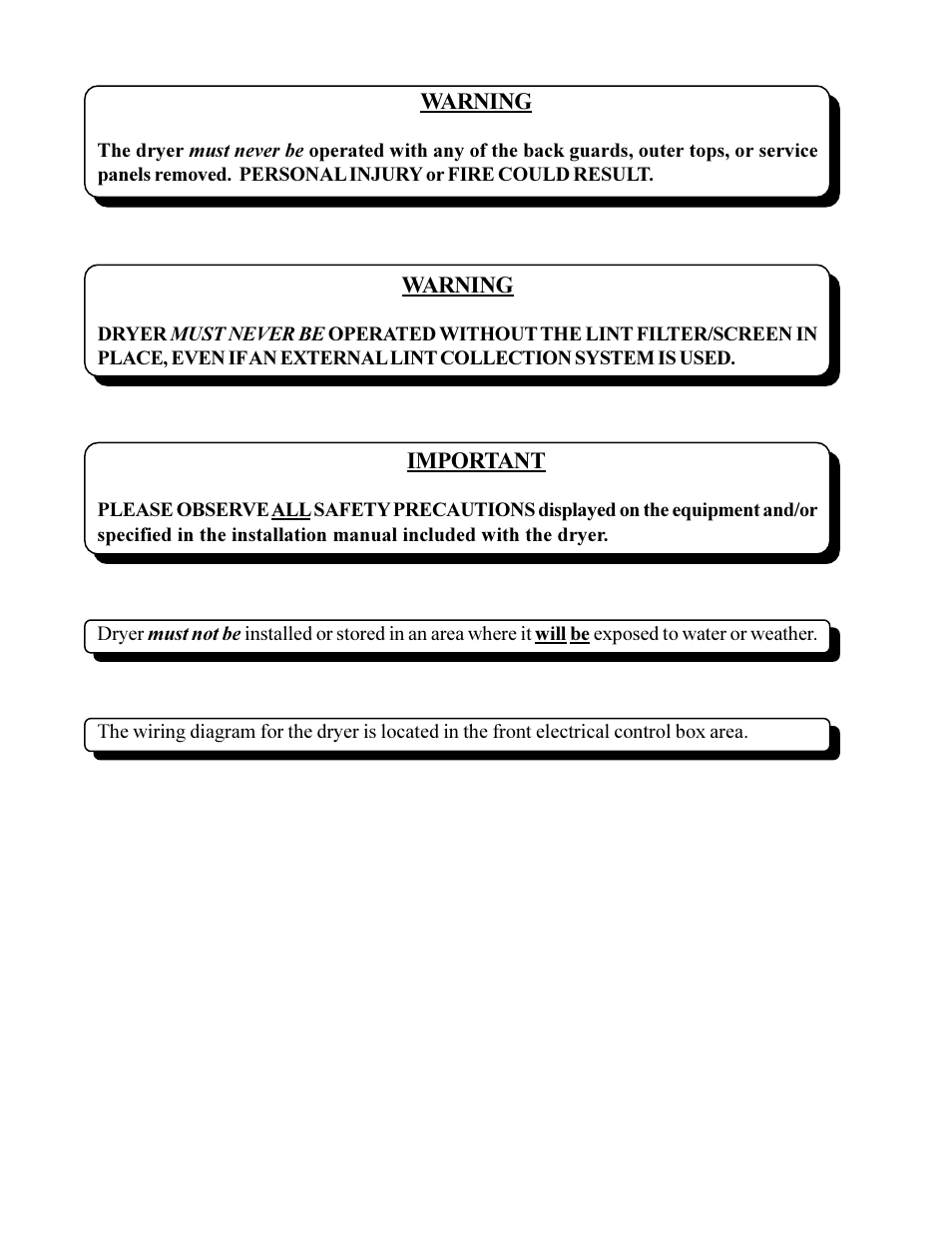 American Dryer Corp. AD-310 Phase 7 Tilting User Manual | Page 4 / 75